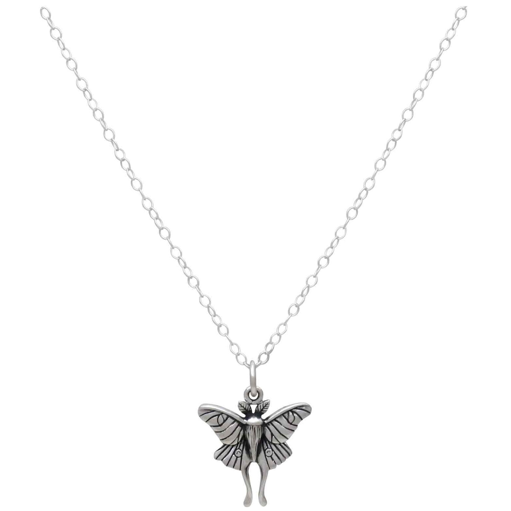 *Luna Moth Necklace · Sterling Silver · 18"