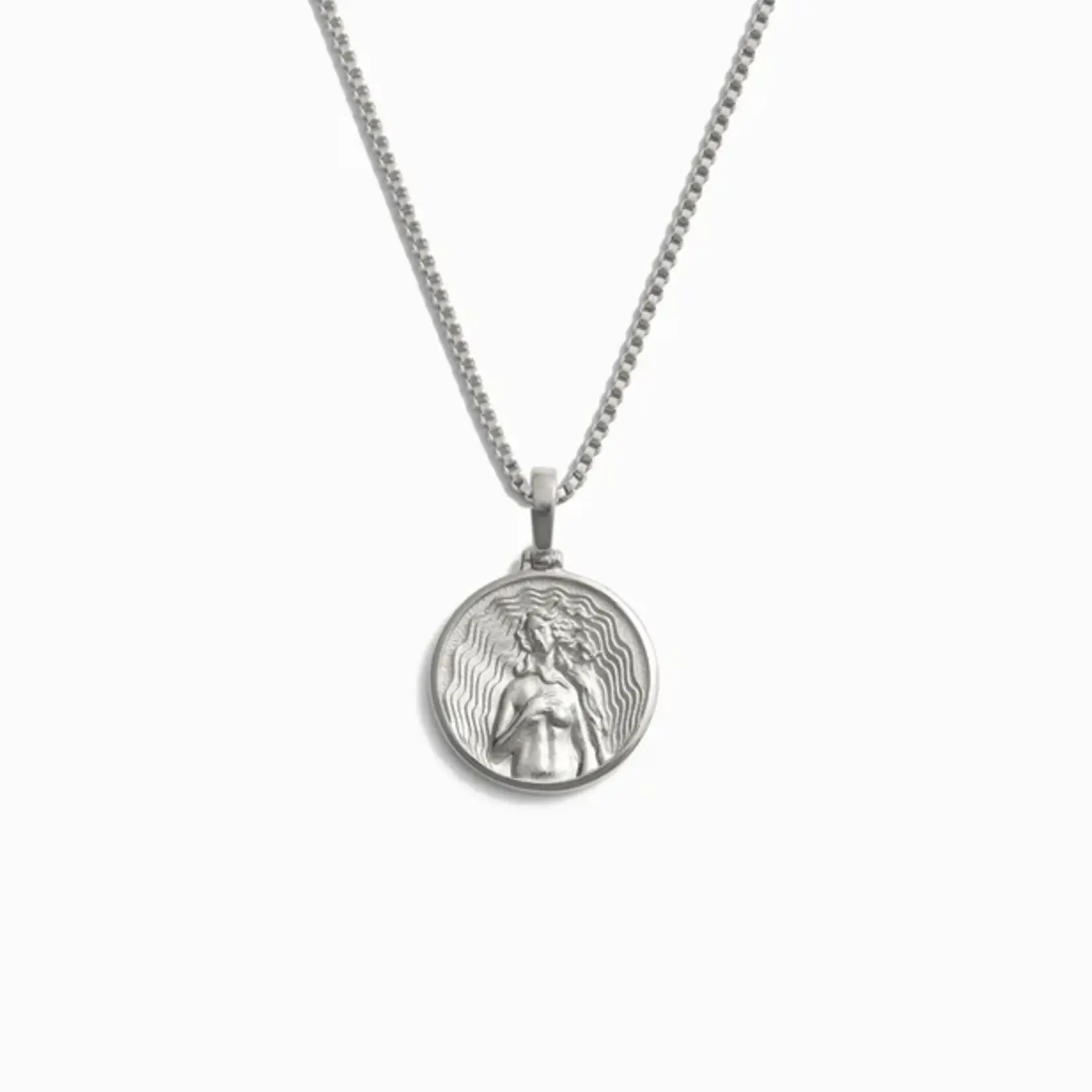 *Mini Aphrodite 16-18" Box Chain Necklace · Sterling Silver