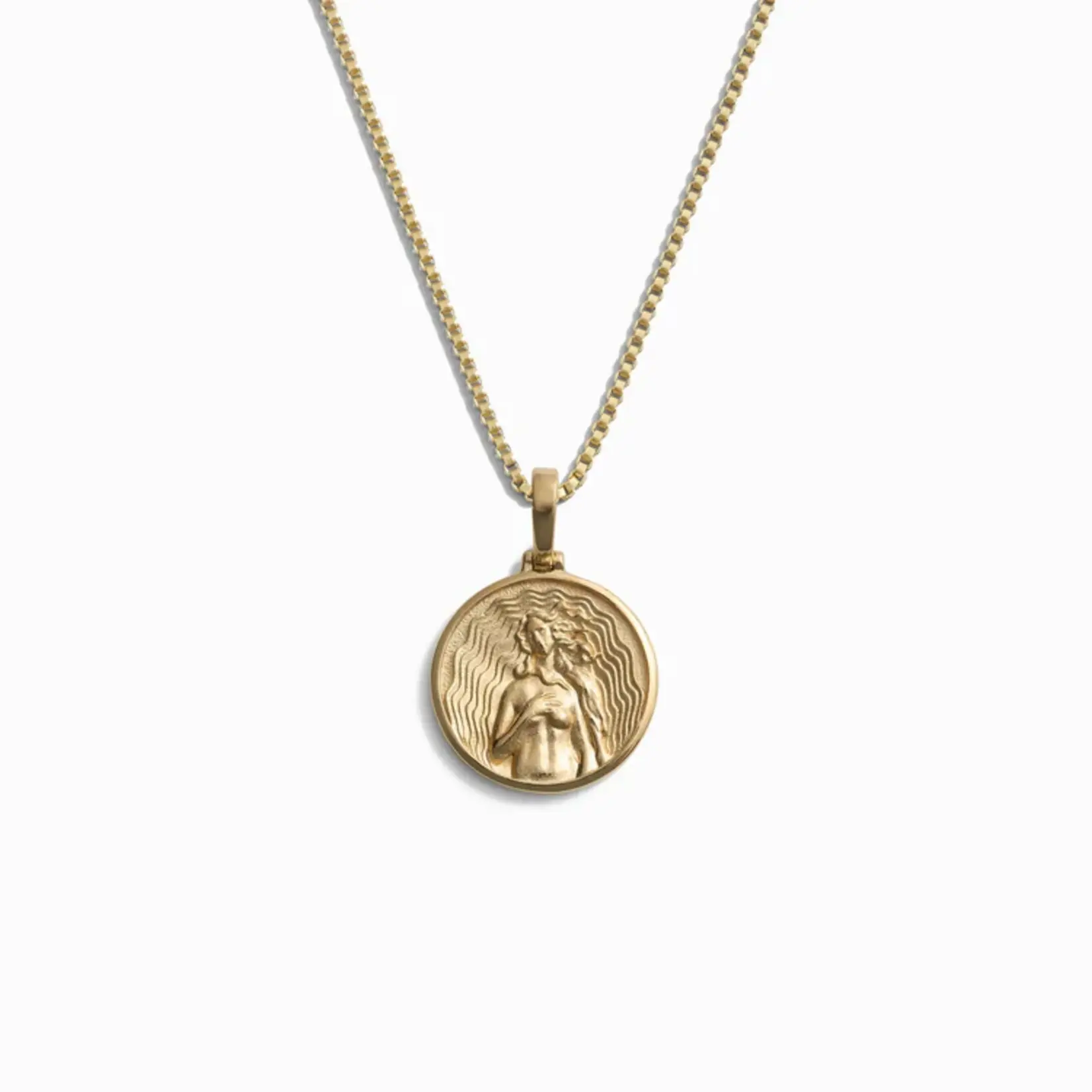 Mini Aphrodite 16-18" Box Chain Necklace · 14K Gold Vermeil