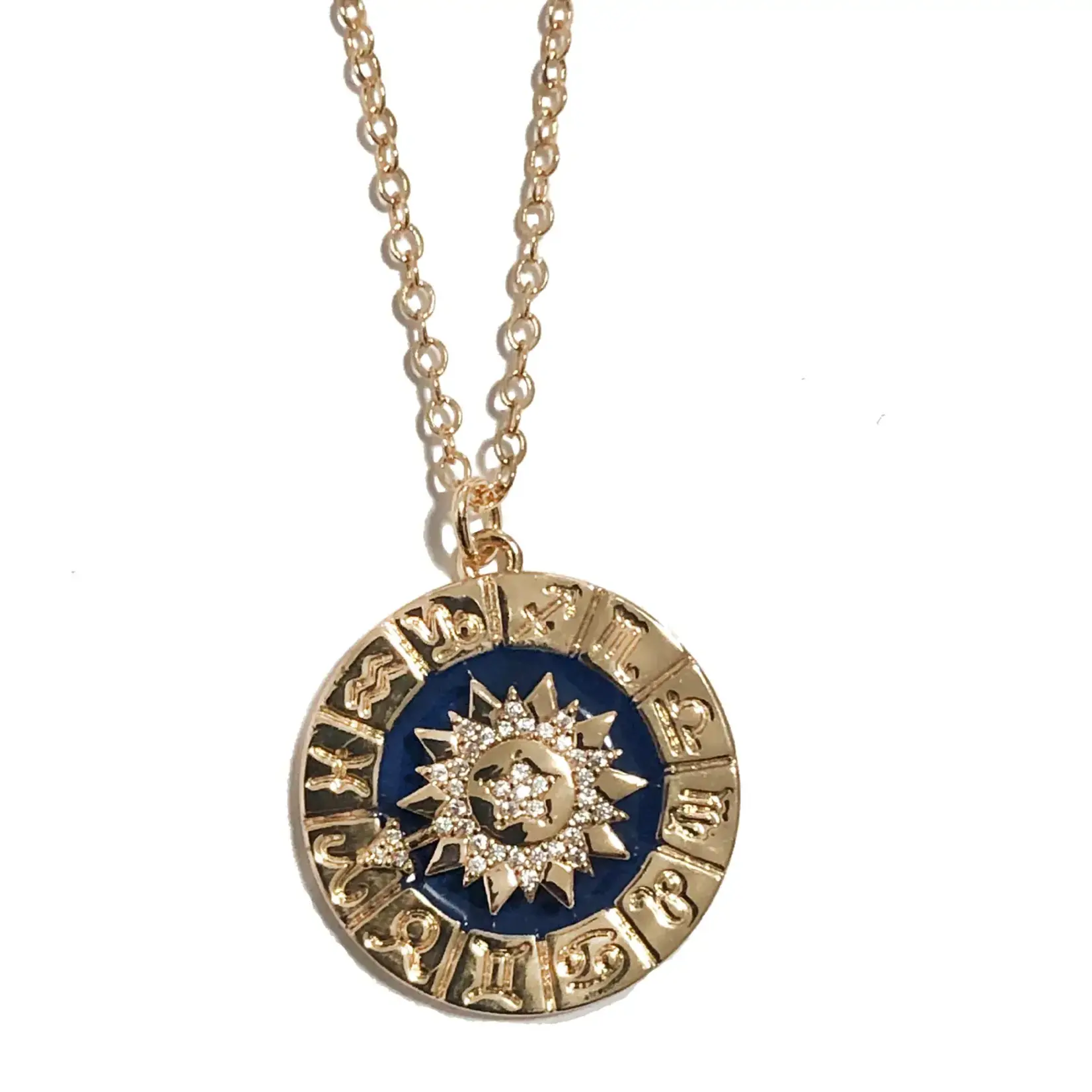 Zodiac Dial Necklace · Gold