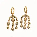 *Pleiades Chandelier Earrings · 18K Gold Plating