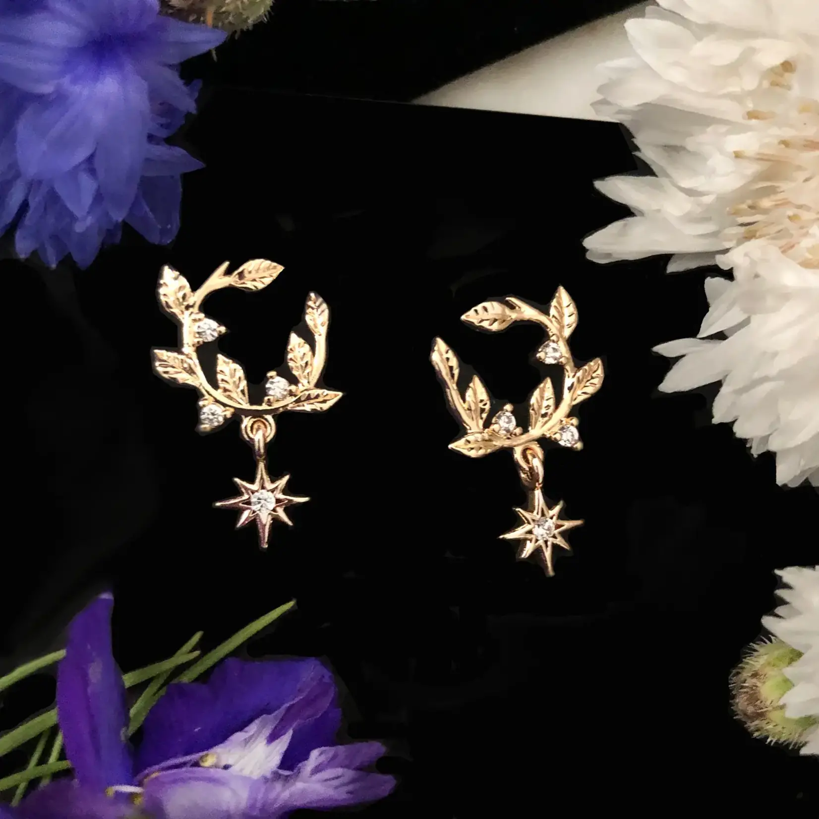 Memento Mori Designs NYC Fairy Ring Earrings · 14K Gold Plating