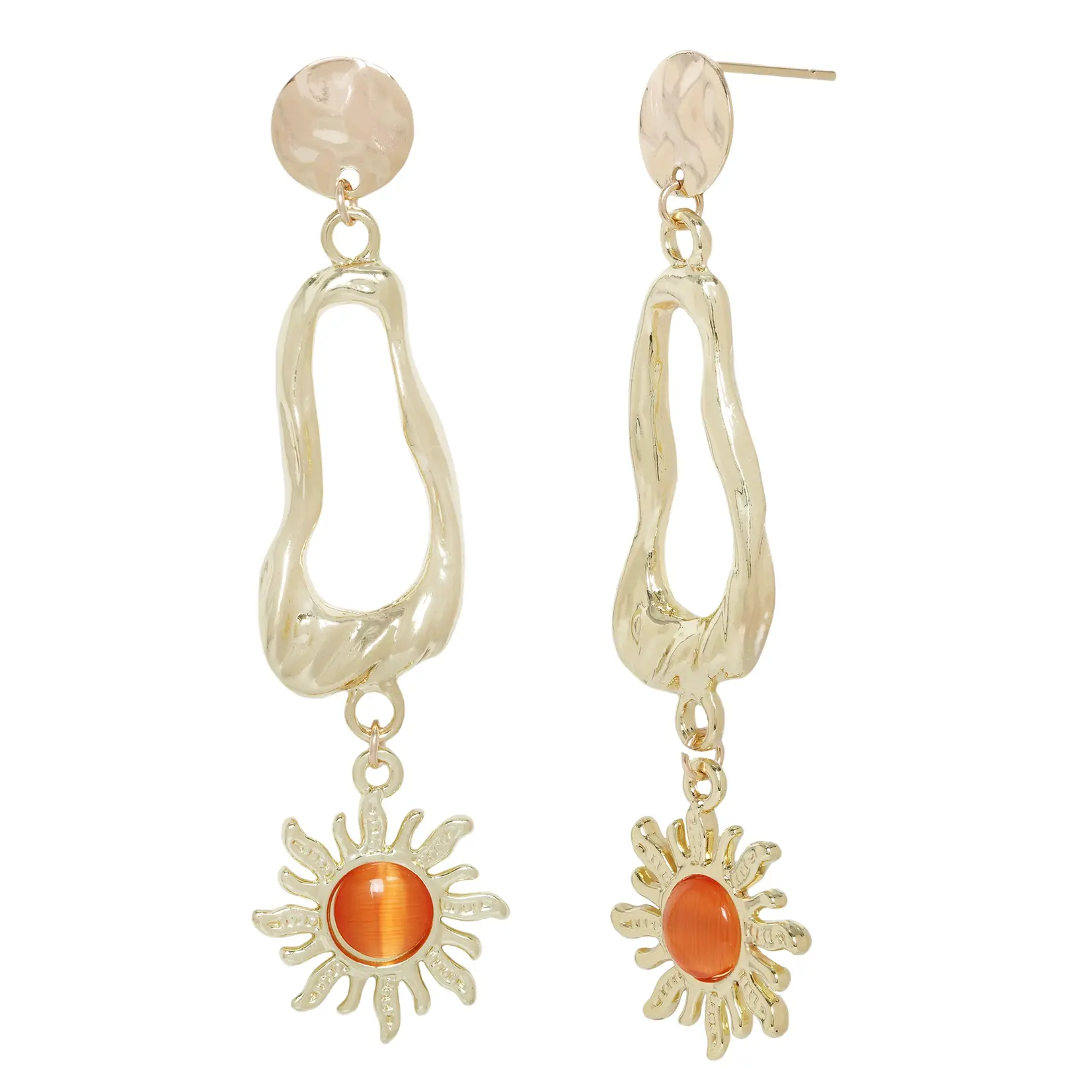 Sunbeam Earrings · Gold