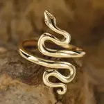 Snake Ring · Bronze · Adjustable
