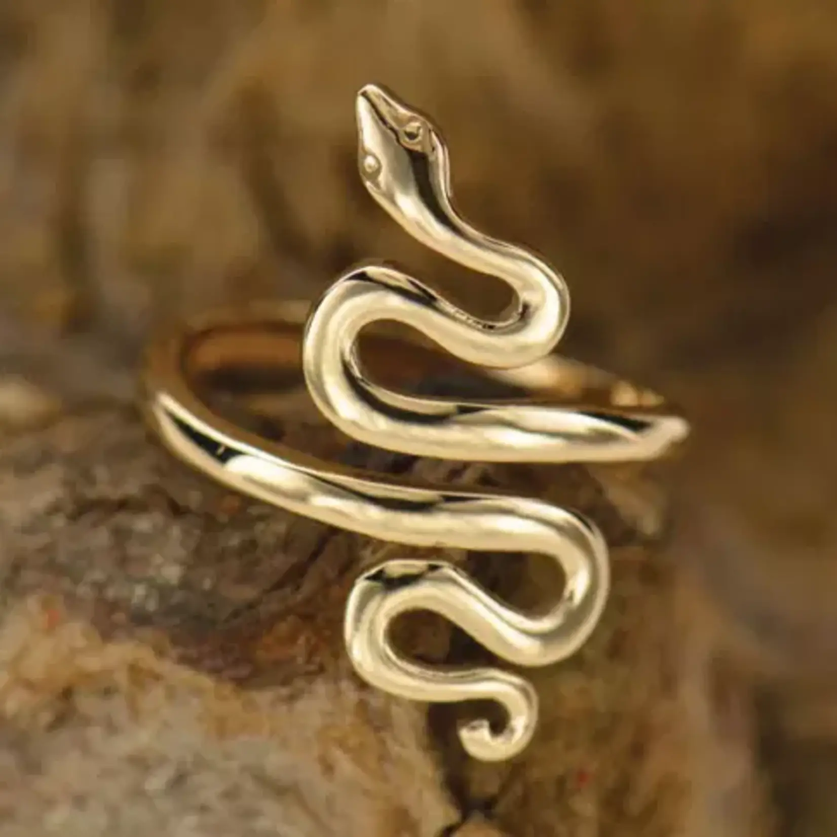 Snake Ring · Bronze · Adjustable