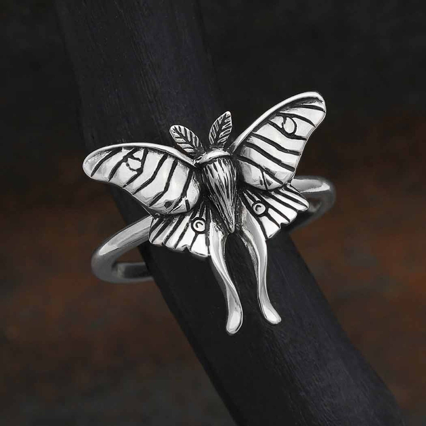 *Luna Moth Ring · Silver · 7