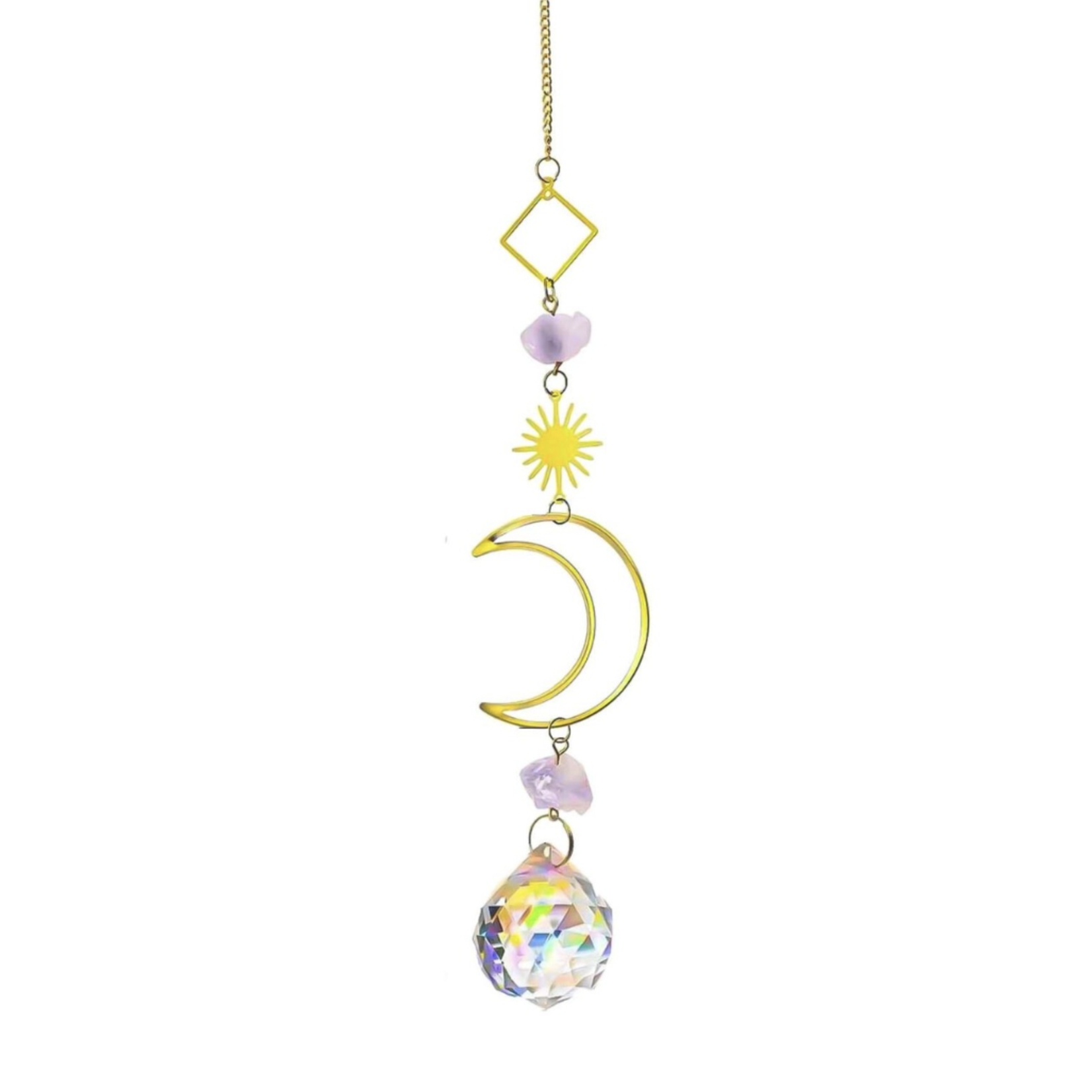 Amethyst Crystal Suncatcher  |  A