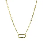 Charm Bar · Gold · Carabiner Chain
