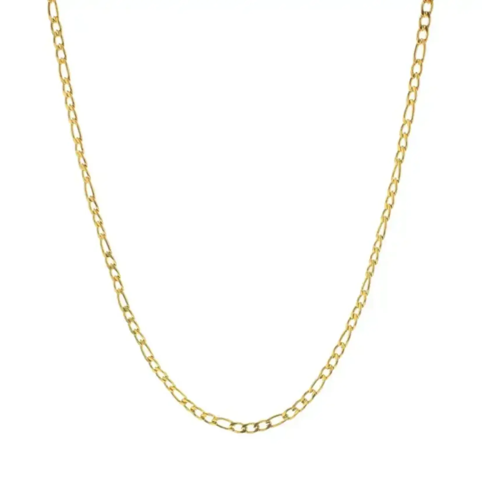 Charm Bar · Gold · Figaro Chain