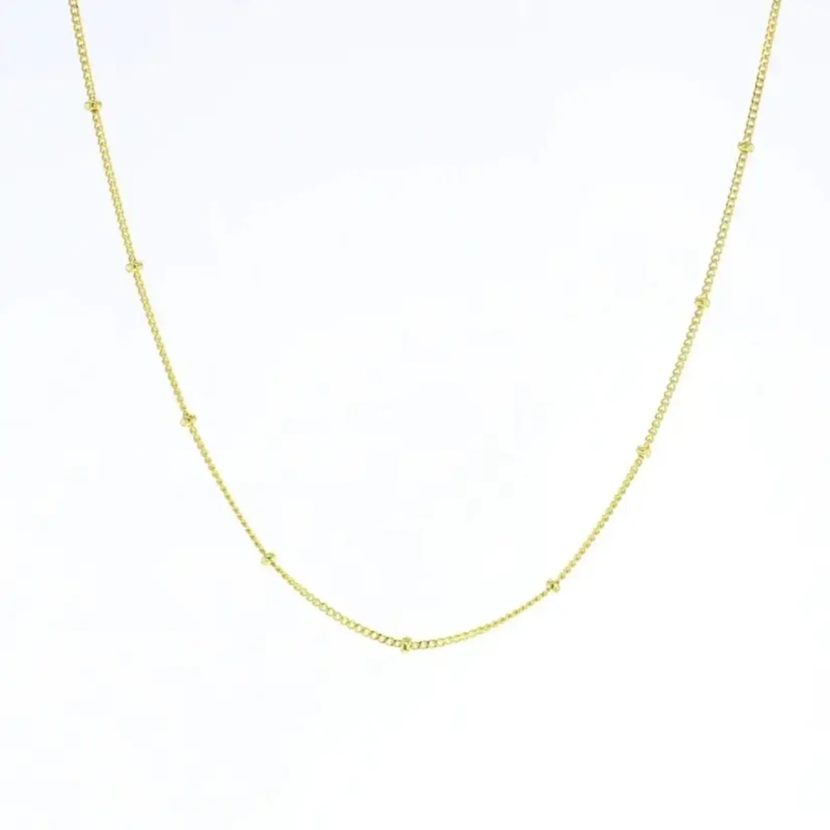 Charm Bar · Gold · Beaded Curb Chain ·