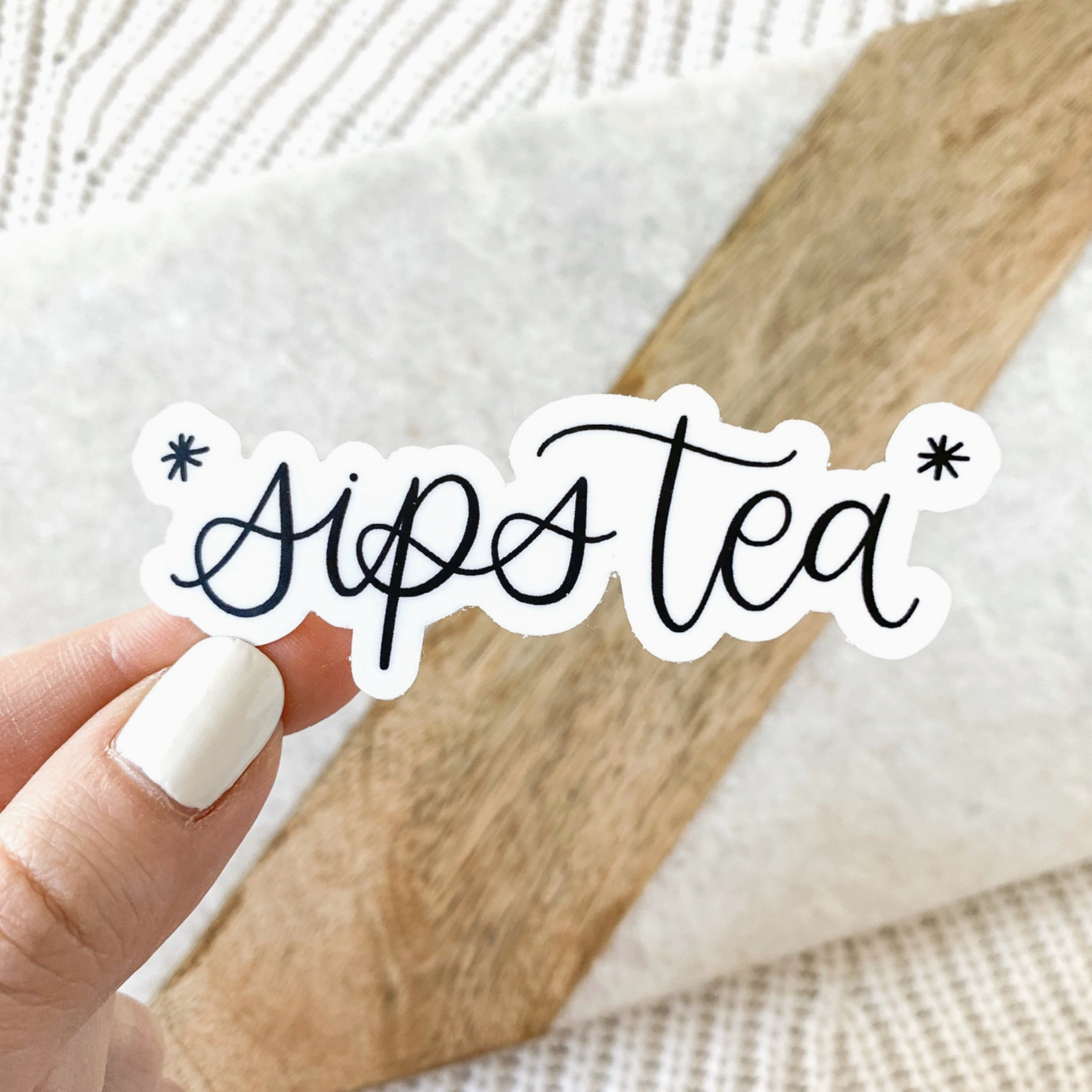*Sips Tea | Sticker