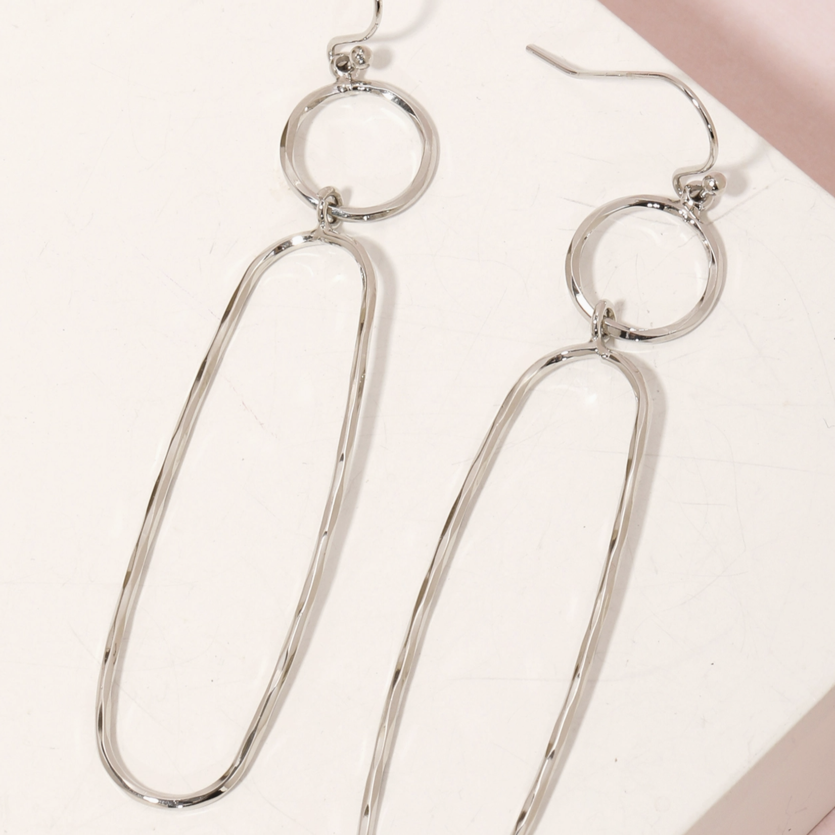 *Dainty Wire Shapes Dangle Hook Earrings · Gold