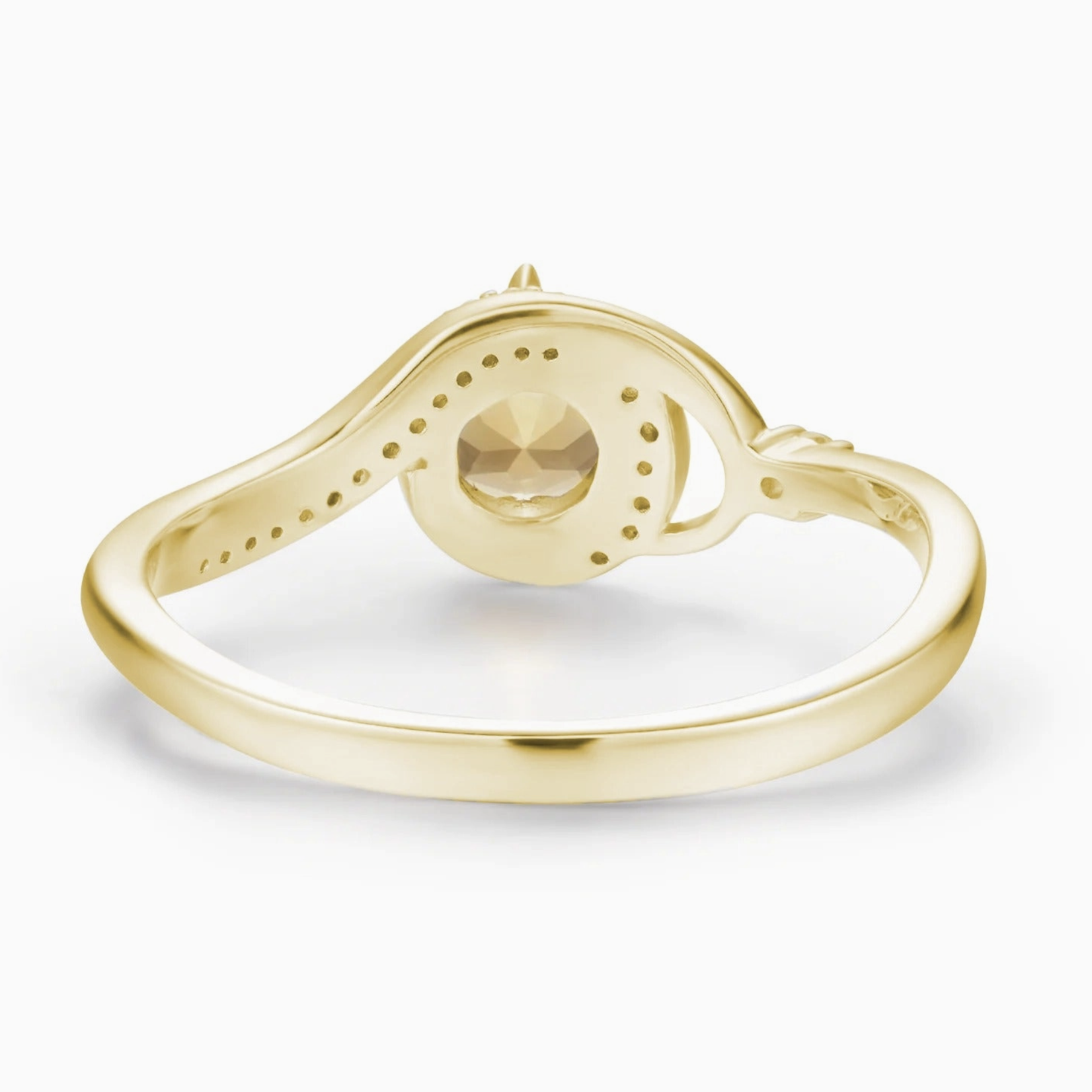 *Air Aquamarine & Citrine Ring · Yellow Gold Vermeil · 8