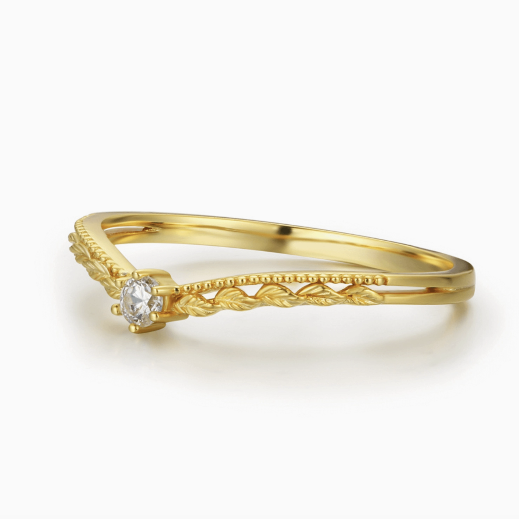 Avalon Stacking Ring · Yellow Gold Vermeil ·