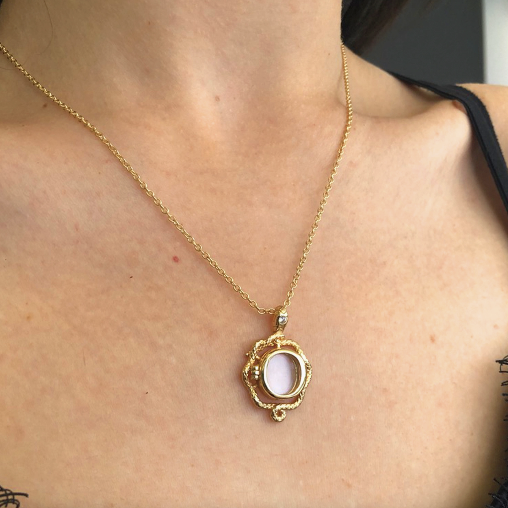 Lilith Keepsake Necklace · 14K Gold Plating