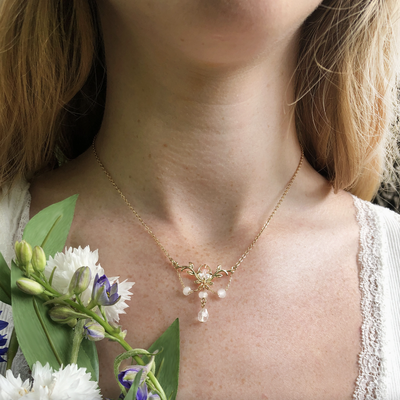 *Fairy Glen Necklace · 14K Gold Plating