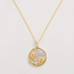 *Zodiac Scorpio Necklace with Mother of Pearl · 18K Gold Vermeil