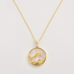 *Zodiac Leo Necklace with Mother of Pearl · 18K Gold Vermeil