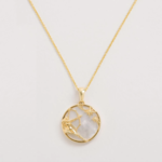 *Zodiac Sagittarius Necklace with Mother of Pearl · 18K Gold Vermeil
