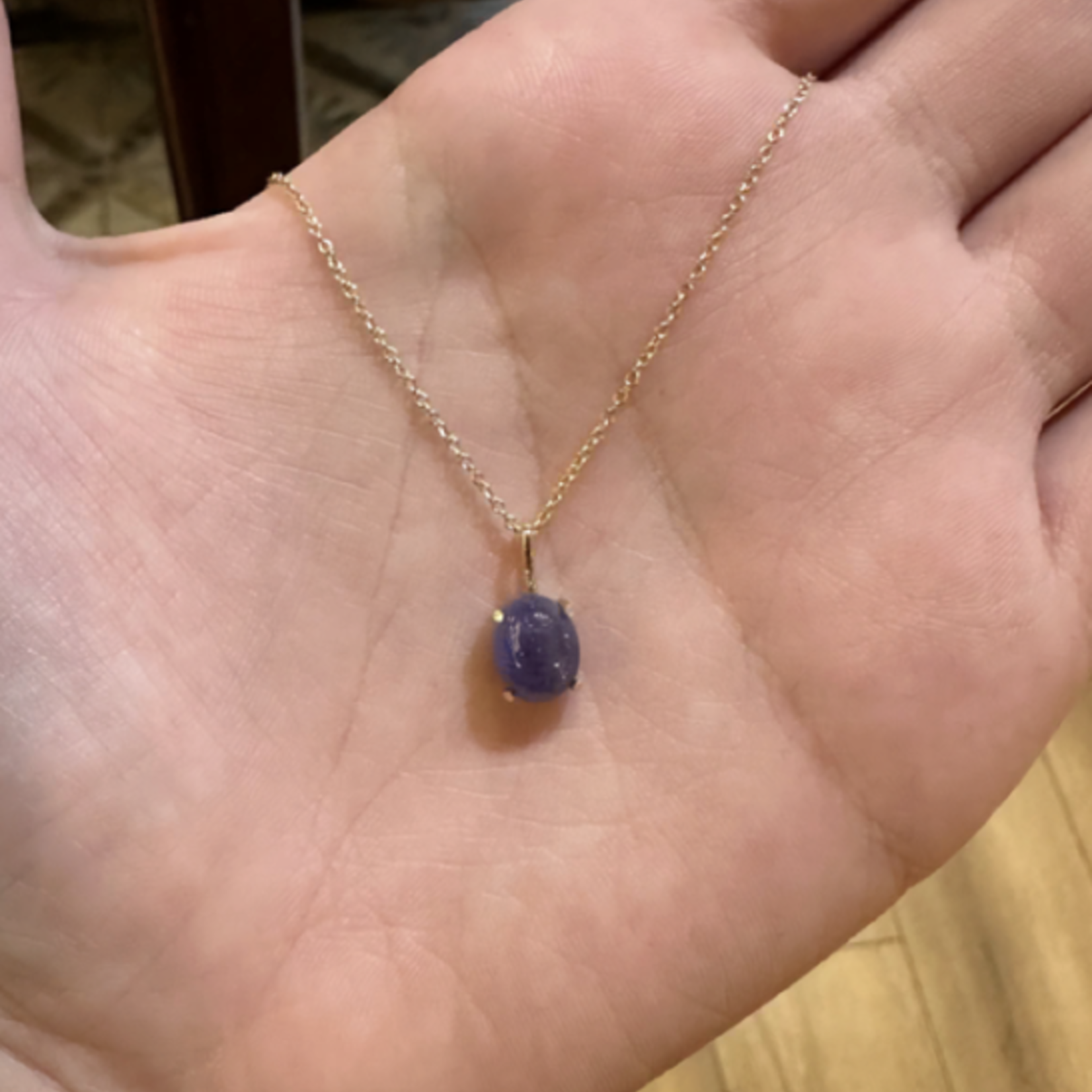 *Tanzanite Necklace · 14K Gold