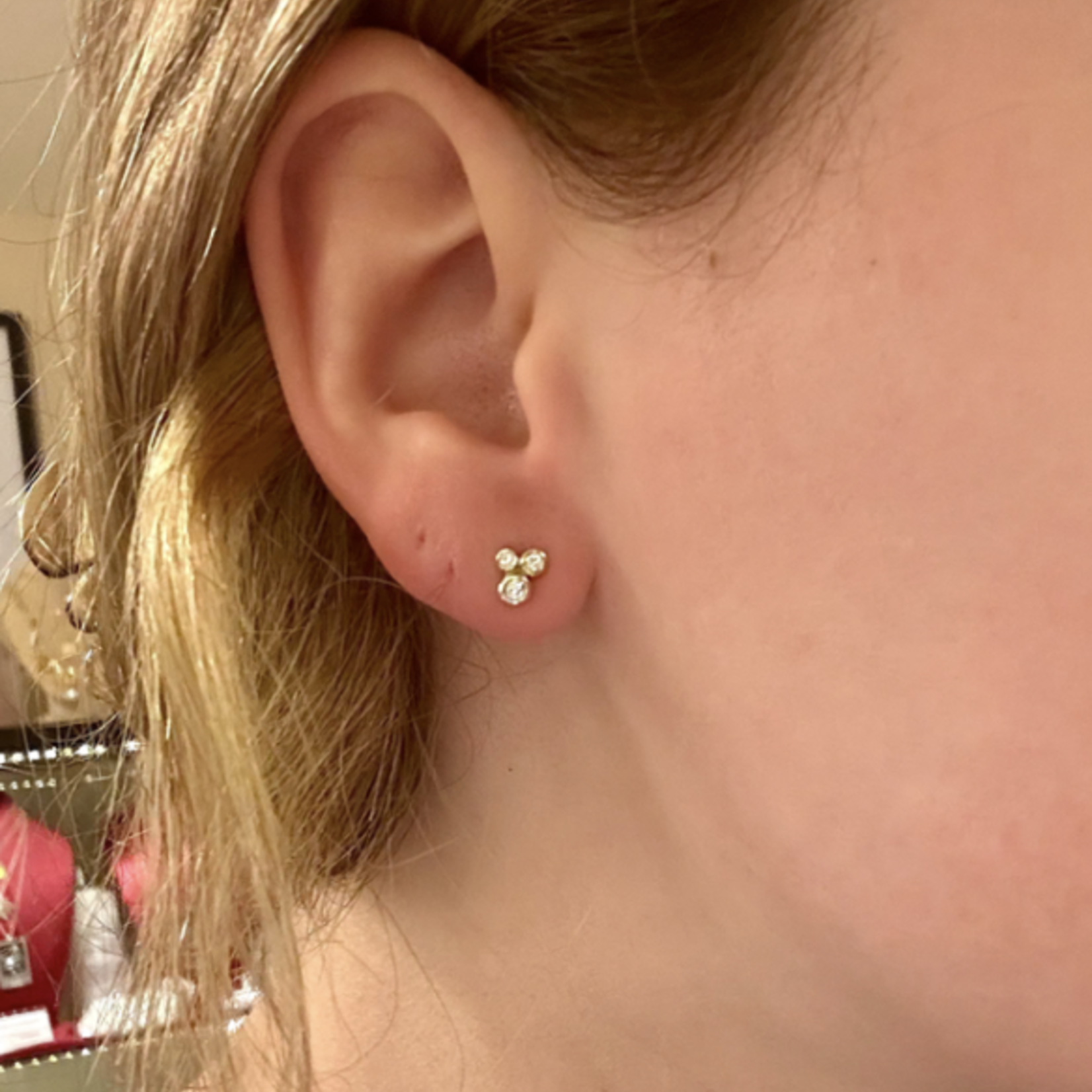 *Triple Constellation Studs · 14K Gold