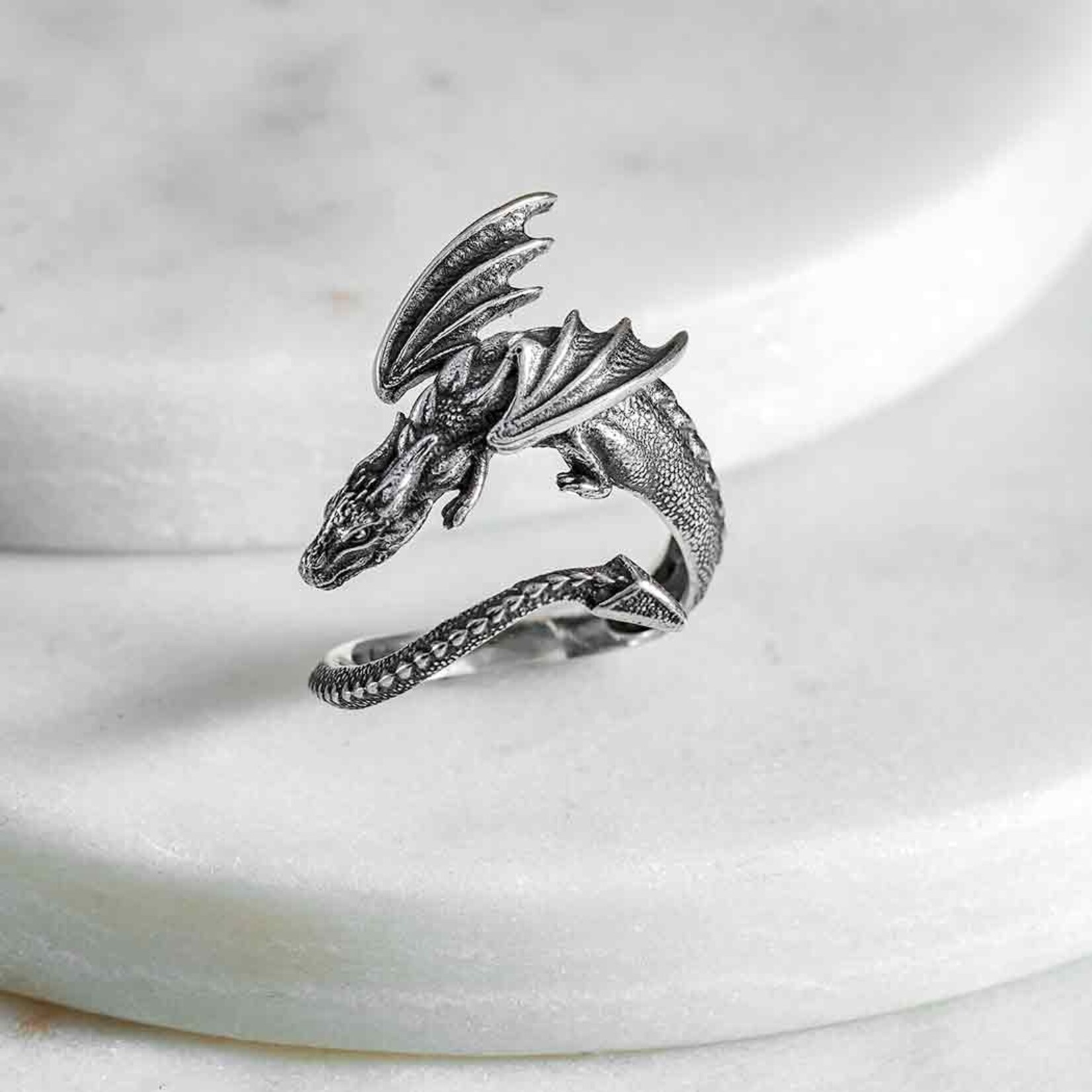 Dragon Ring · Sterling Silver · Adjustable