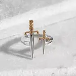 Mixed Metal Sword Ring · Silver · Adjustable