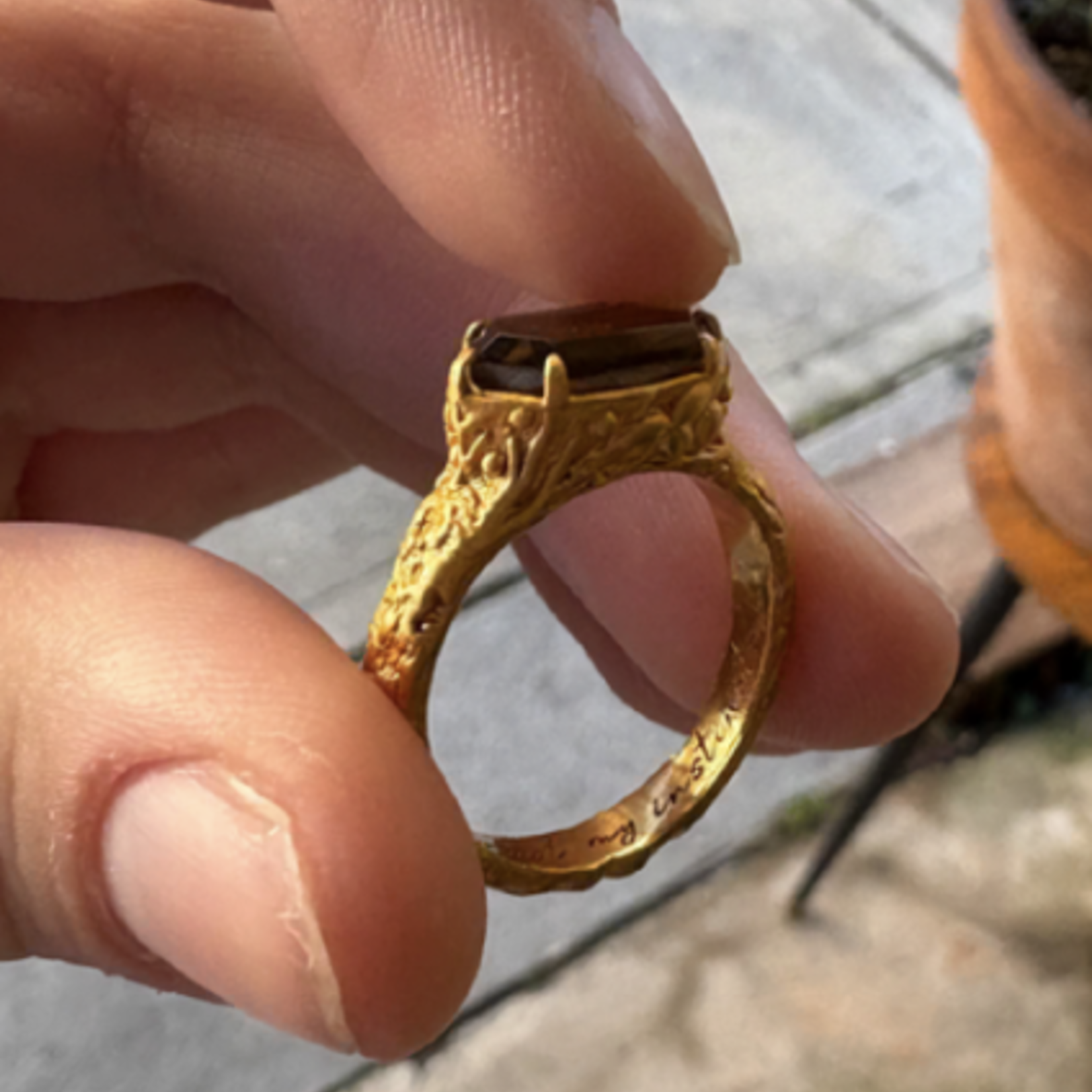 *Bold To Be Ring · 22K Gold Vermeil ·