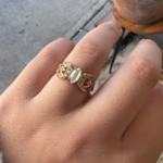 The Fairy Witch Ring with Simulated Opal · 14K Gold Plating · 7