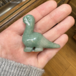 Crystal Carved Dinosaur | 45mm | Green Aventurine