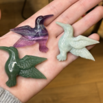 Carved Crystal Hummingbird |