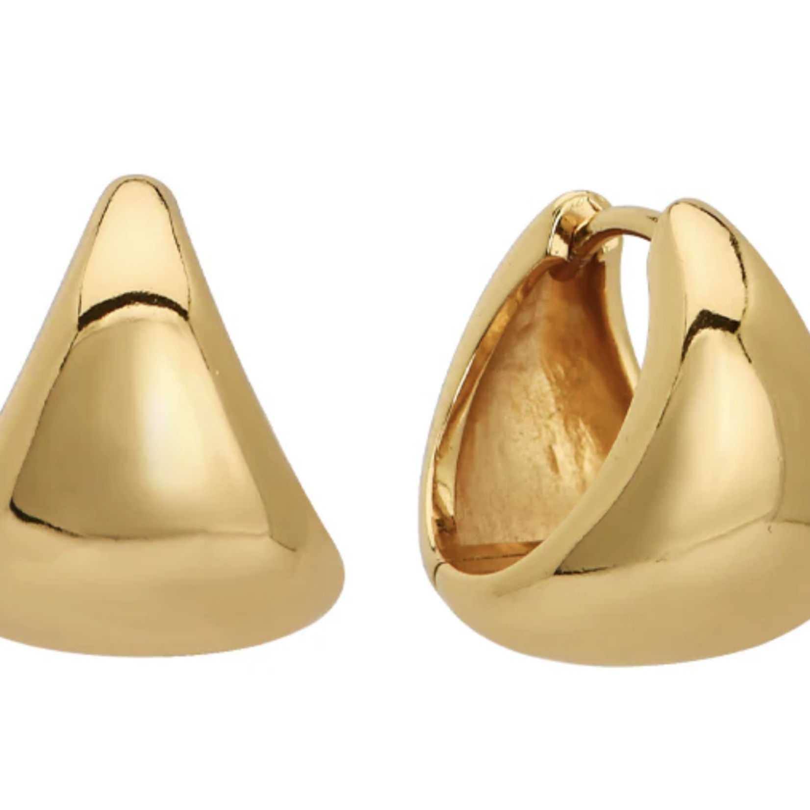 Vivienne Huggie Hoops Earrings · Gold