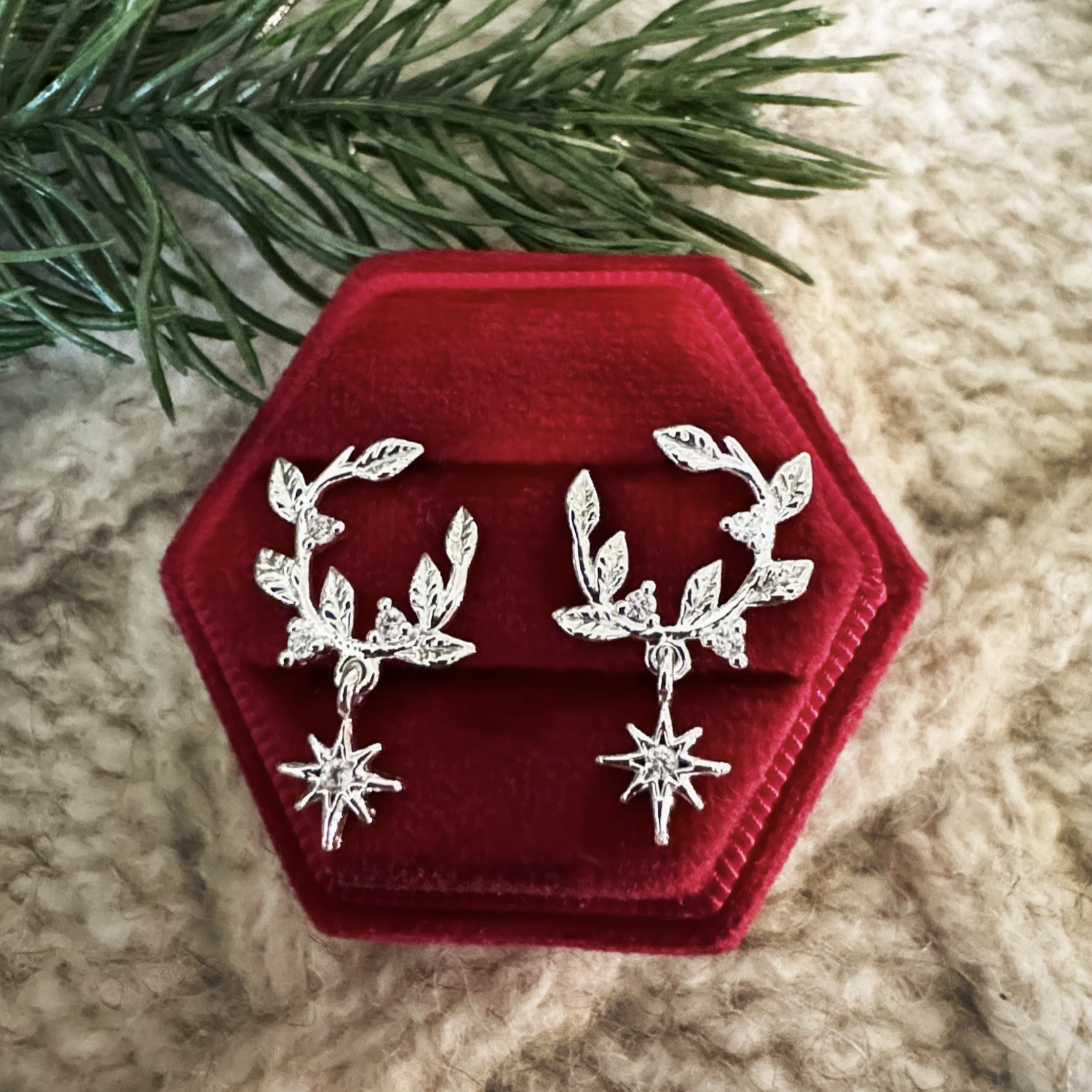 Fairy Ring Earrings · Silver Plating