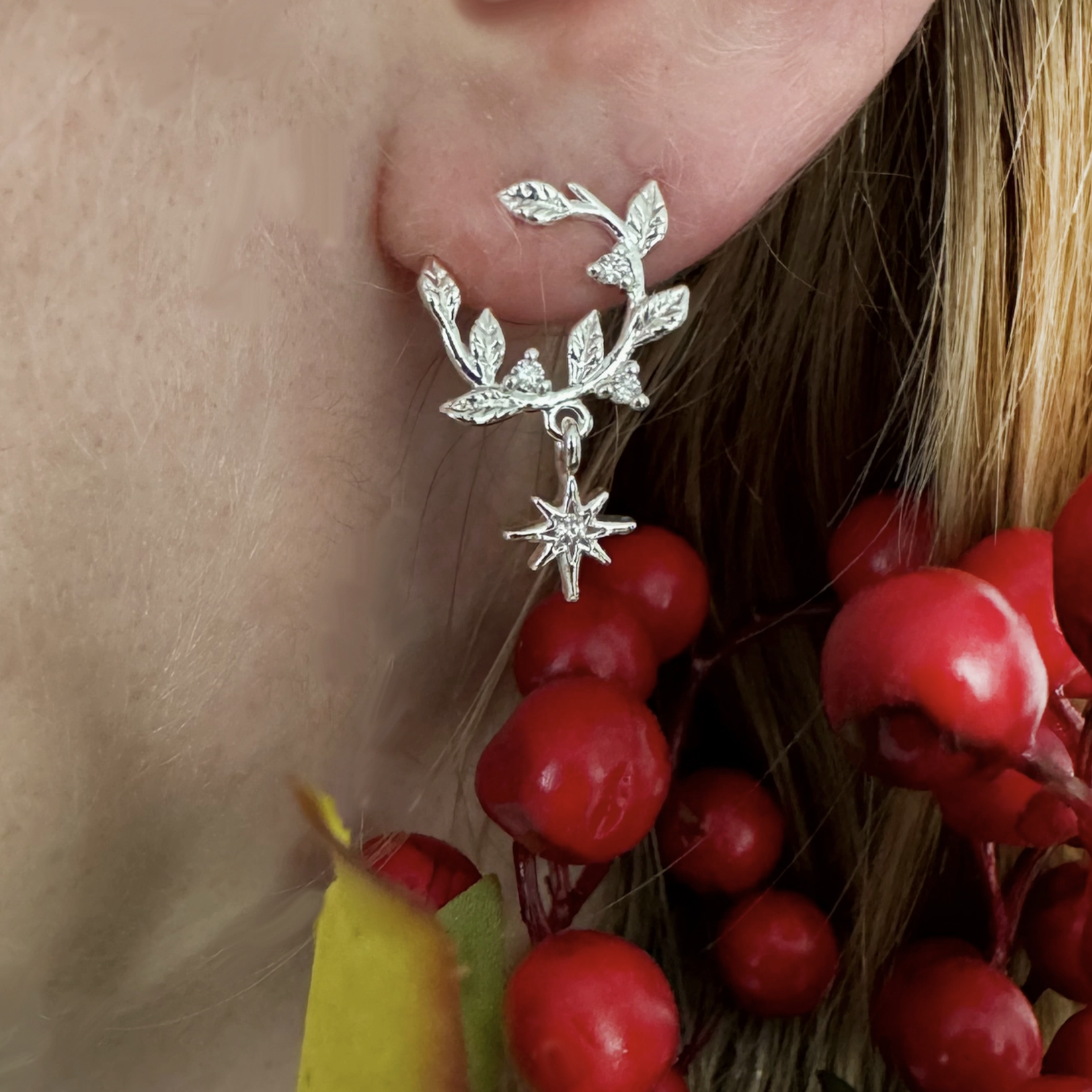 Fairy Ring Earrings · Silver