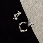 Fae Mini Hoops Earrings · Silver