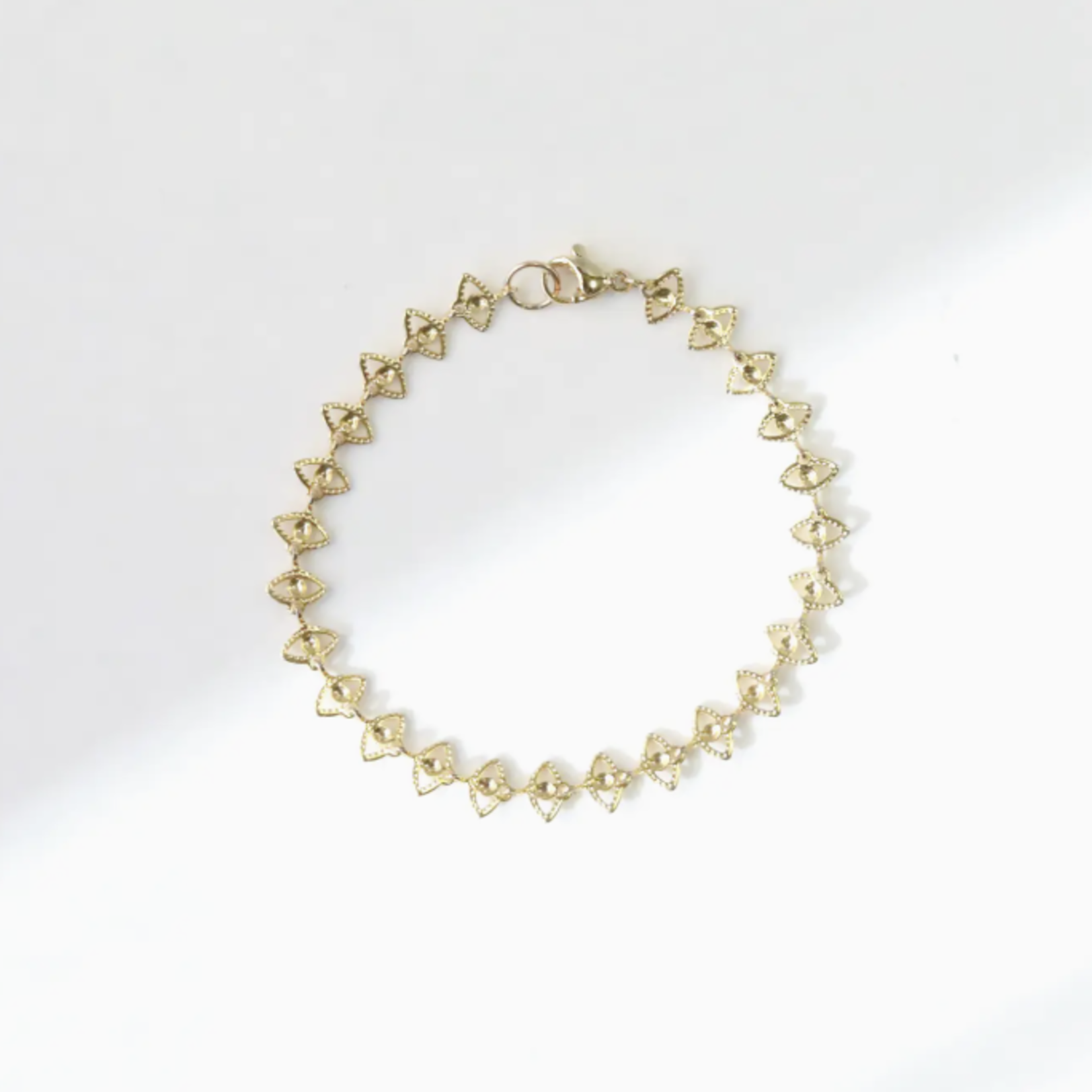 Evil Eye Chain Bracelet · Gold