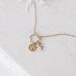 Deux Croix Charm Necklace · Gold
