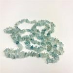 Crystal Chip Necklace · Aquamarine · 18"