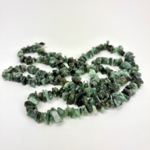 Crystal Chip Necklace · Emerald · 18"