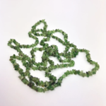 Crystal Chip Necklace · Green Garnet · 18"