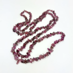 Crystal Chip Necklace · Pink Tourmaline · 18"