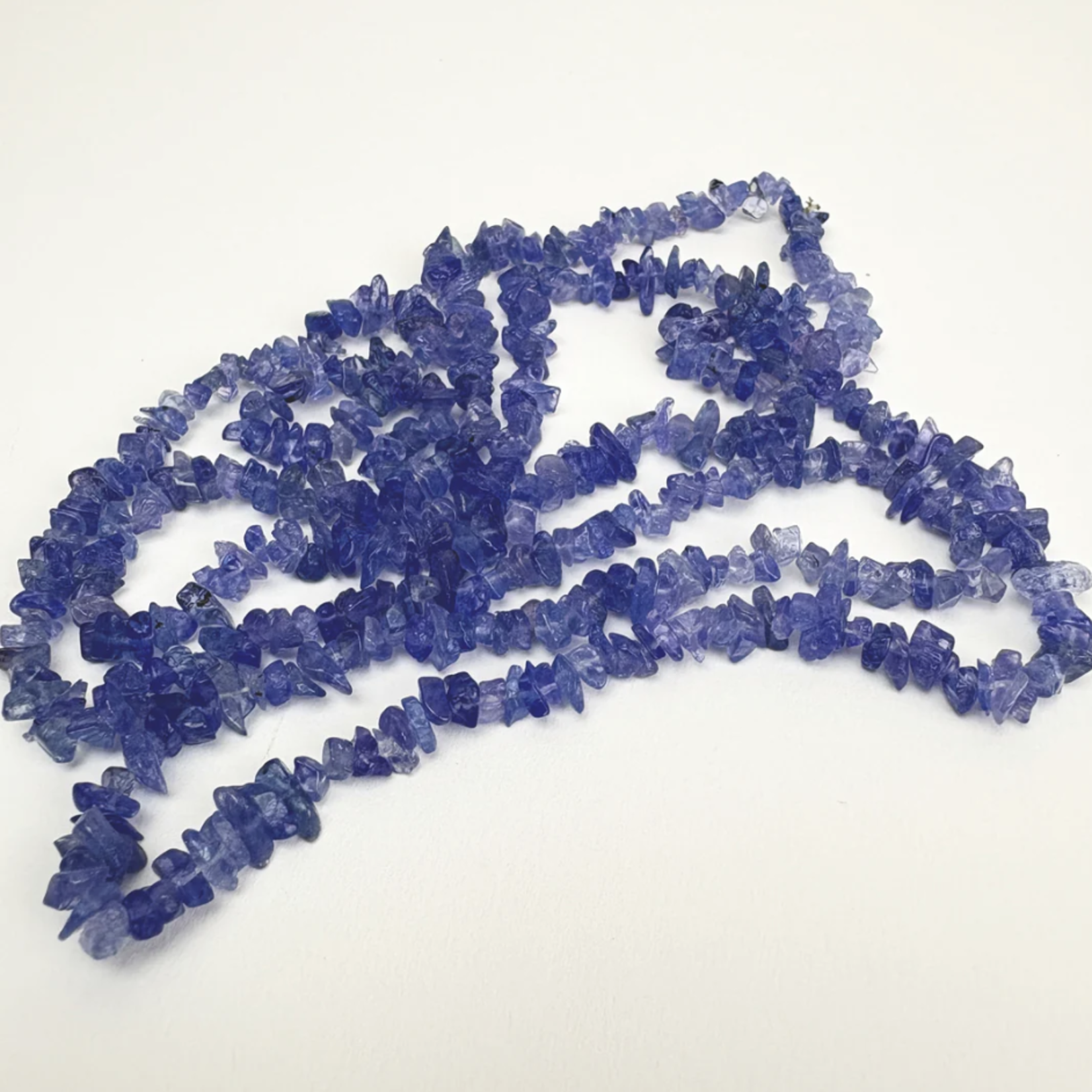 Crystal Chip Necklace · Tanzanite · 18"
