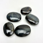 Blue Tiger Eye Palm Stone | 30-40mm | "A" Grade | India