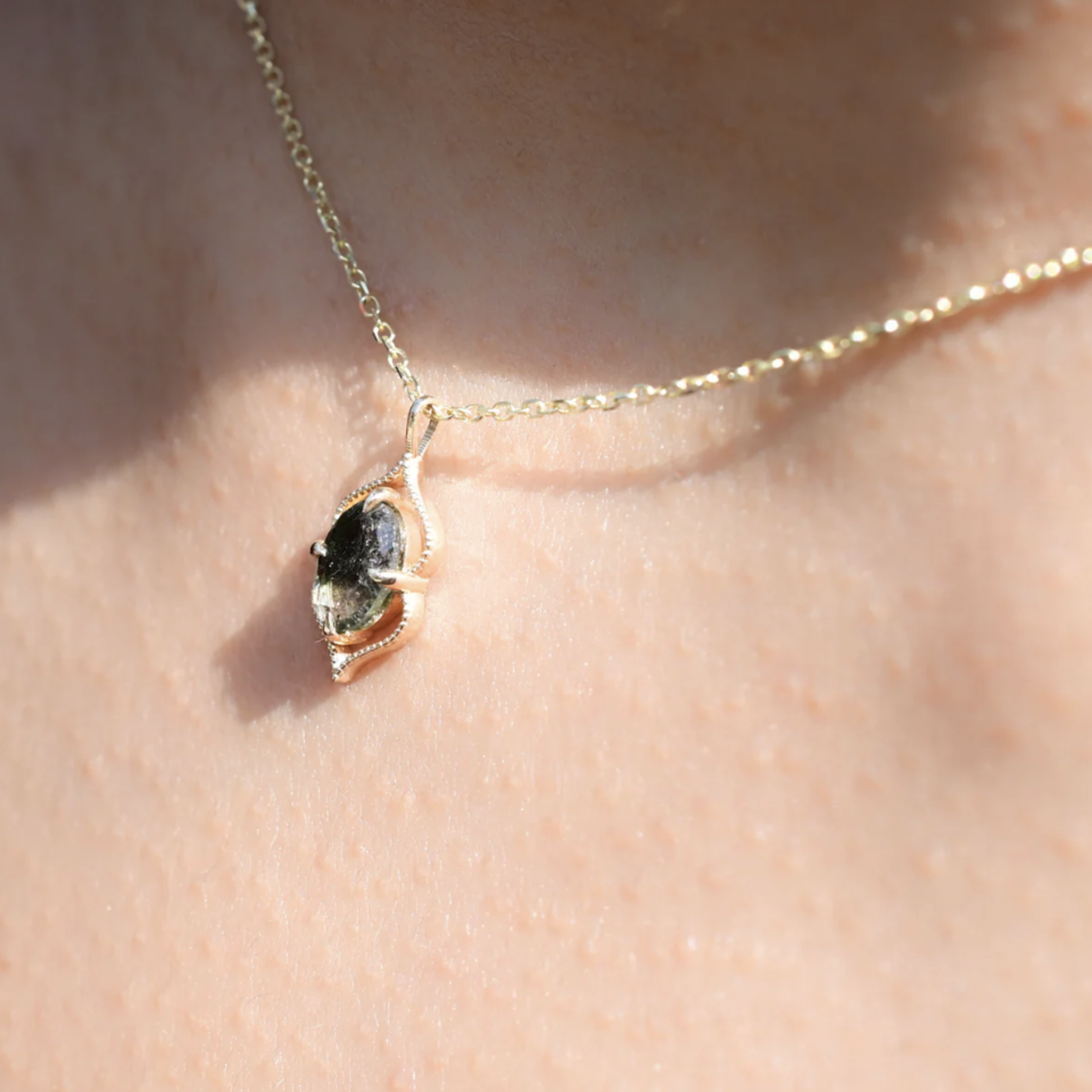 Freya Tourmaline Necklace · 14K Gold ·
