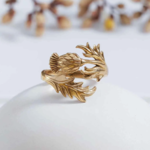 Thistle Ring · Bronze · Adjustable