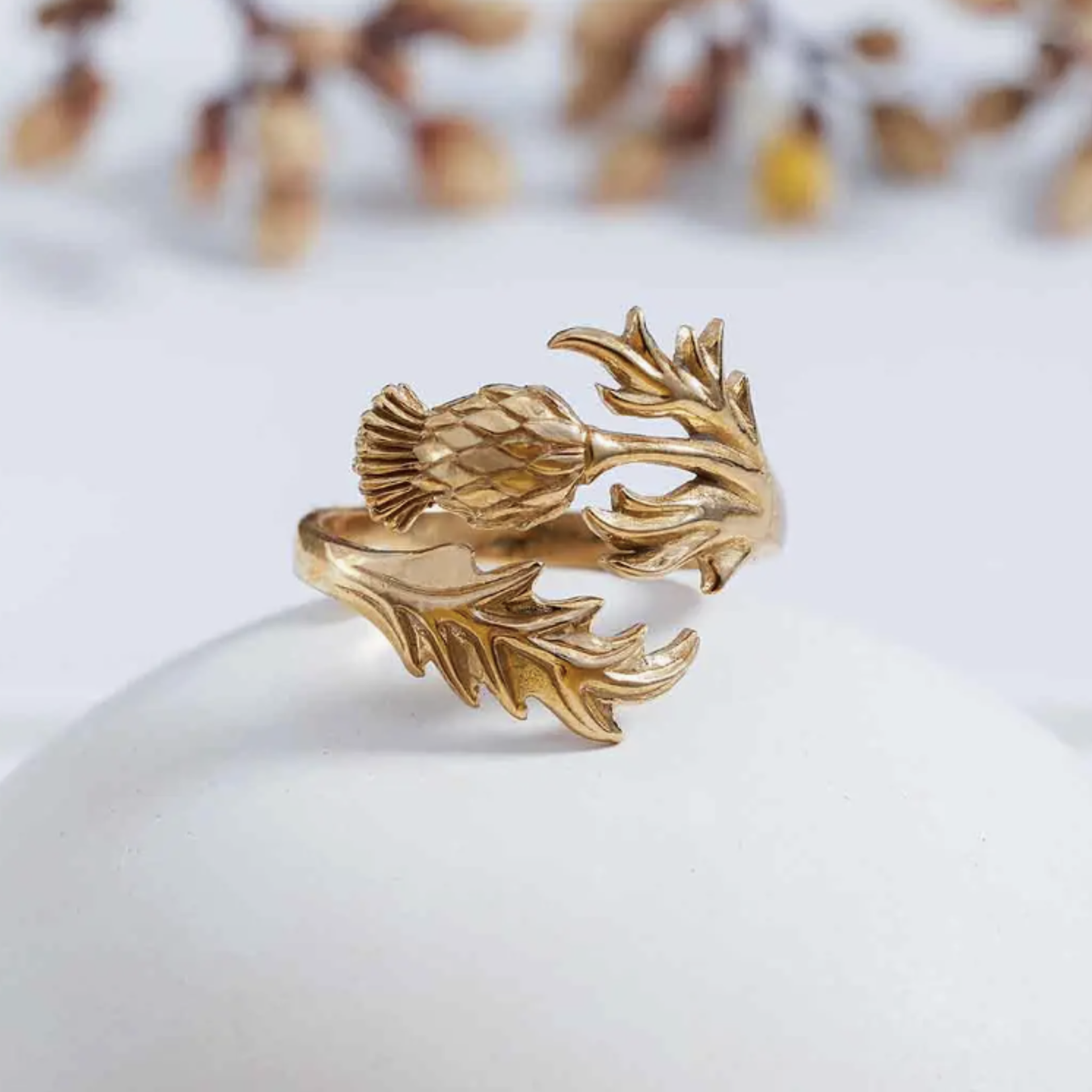 Thistle Ring · Bronze · Adjustable