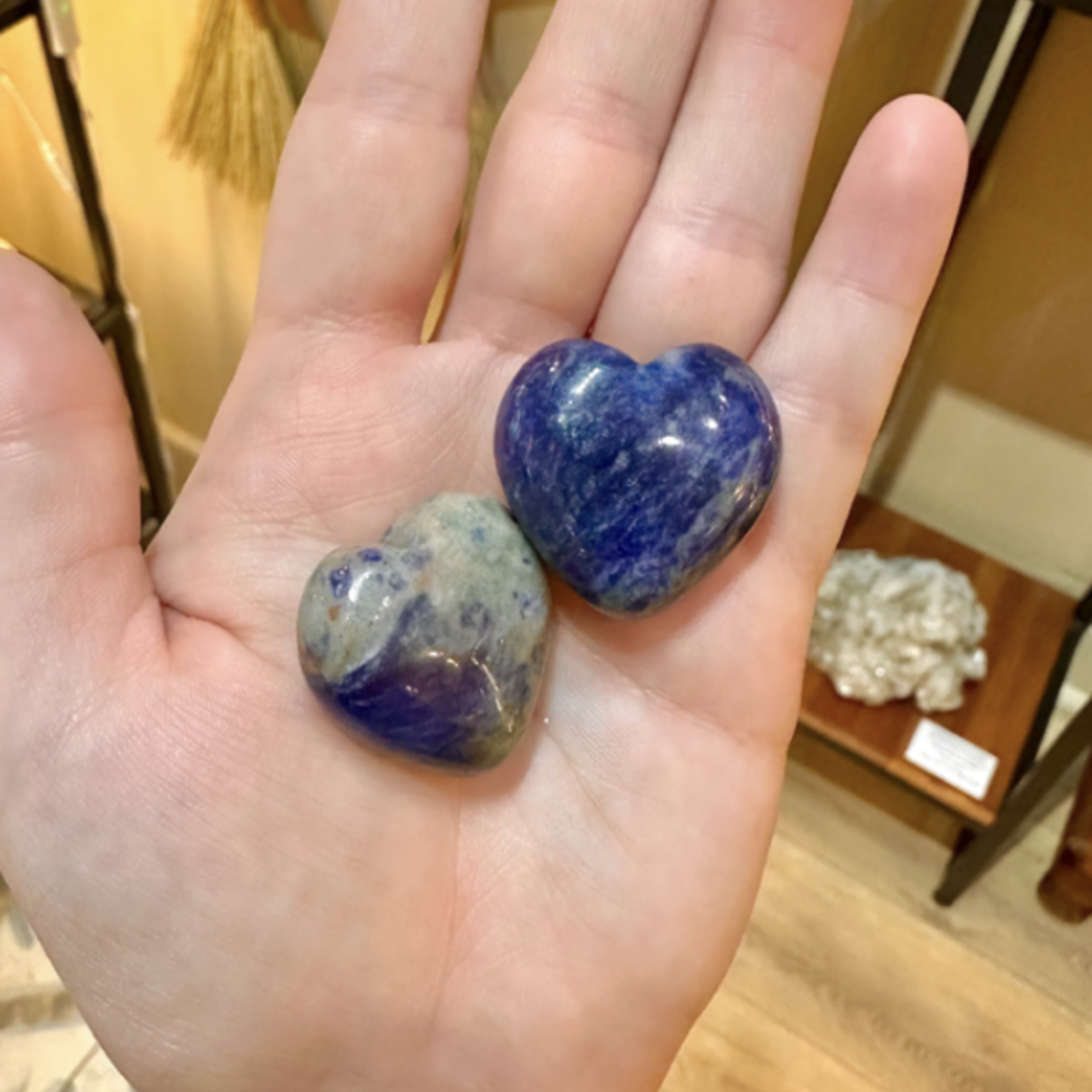 Puff Heart | Sodalite | 30mm