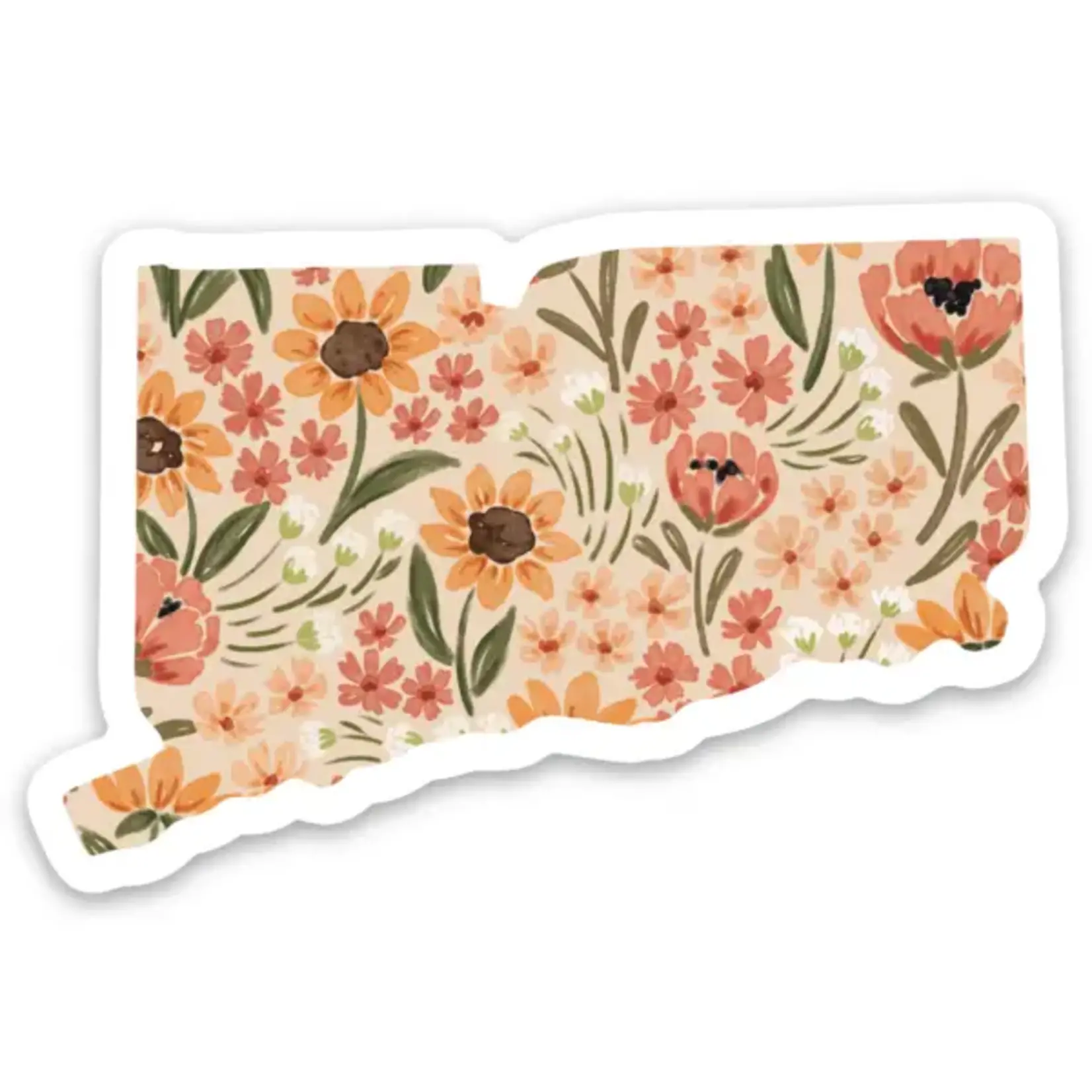 Connecticut Floral State | Sticker