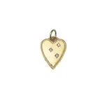 Charm Bar · Gold · Three Gem Heart GCH140