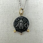 Prehistoric Works Queen Bee Coin w/Diamond · 24K Gold & Silver